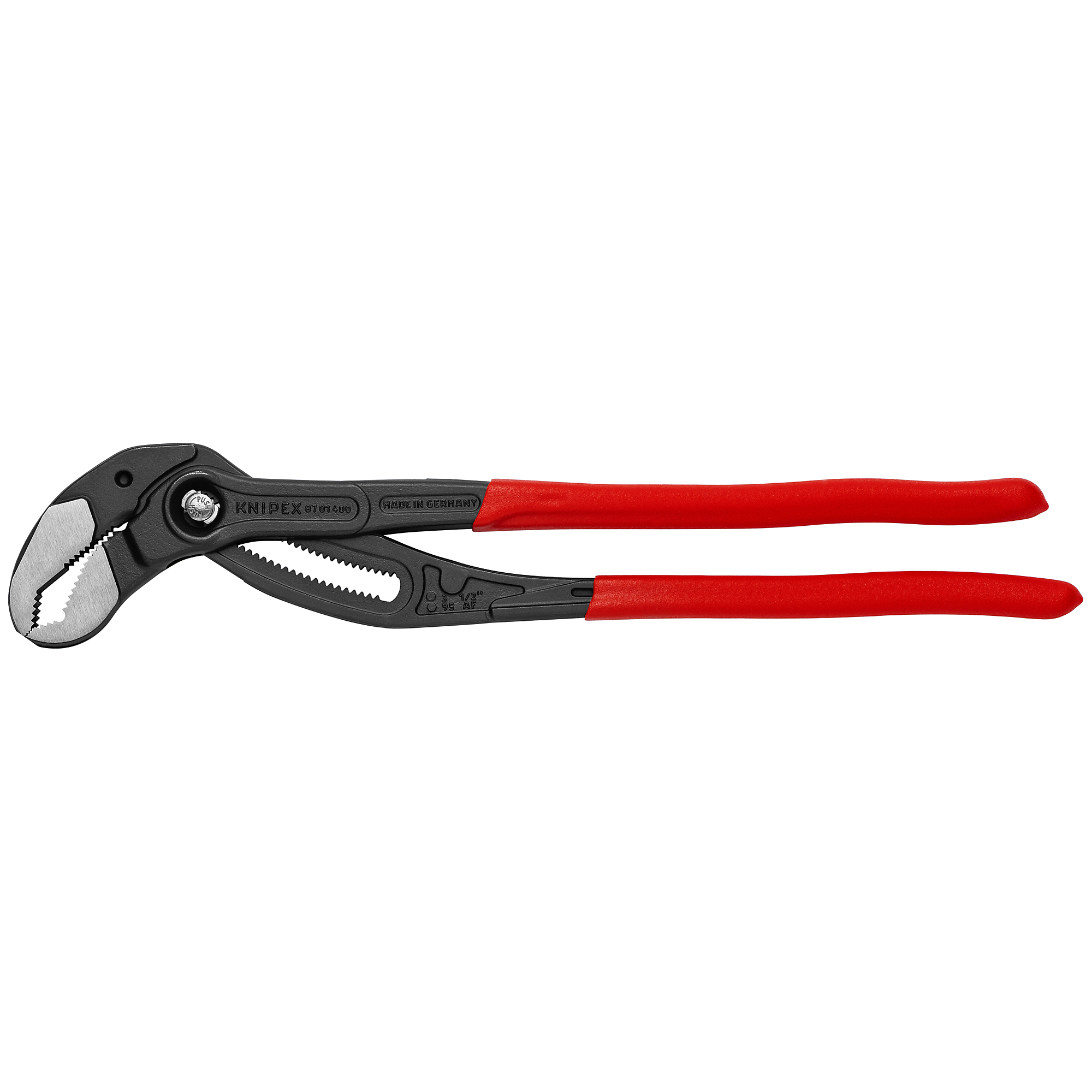 KNIPEX Cobra XL Water Pump Pliers, 16in., 3.75in. Jaw Capacity, Steel, Model# 87 01 400 US